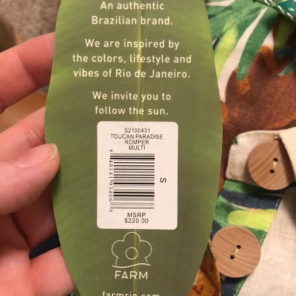 FARM RIO Toucan Paradise Romper - Picture 5 of 9